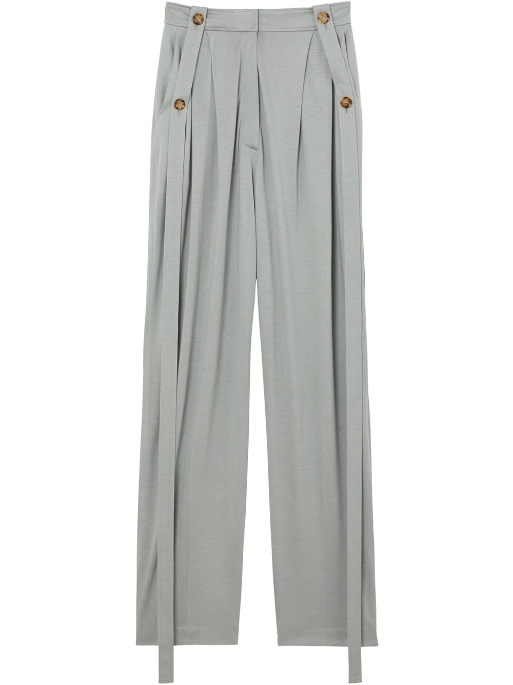 high-waisted tailored trousers - 1