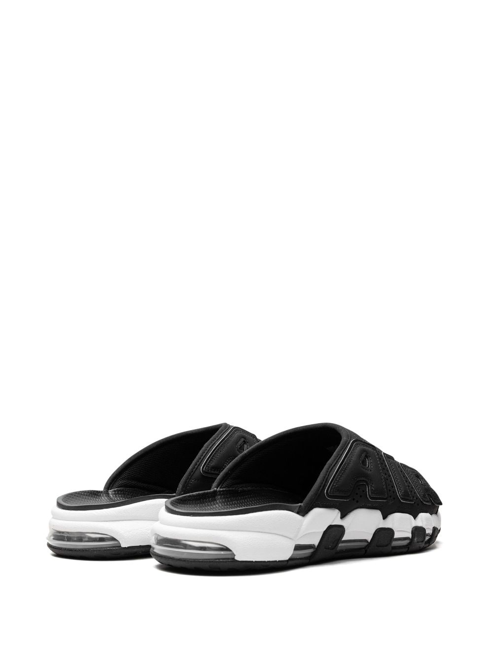 Air More Uptempo "Black/White/Red" slides - 3