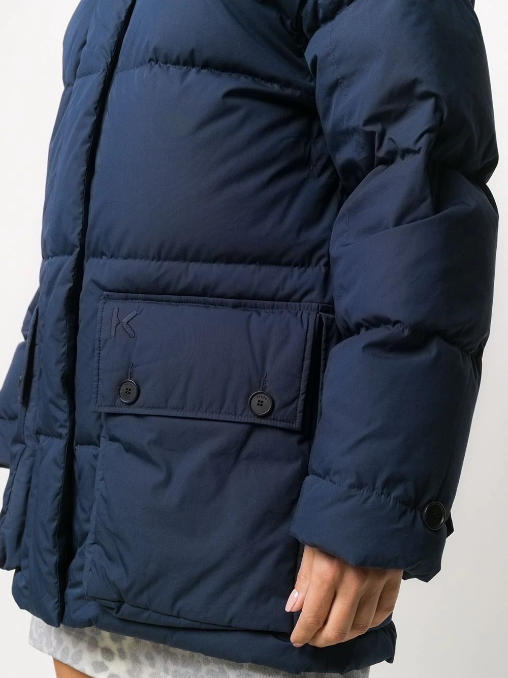 padded hooded coat - 5