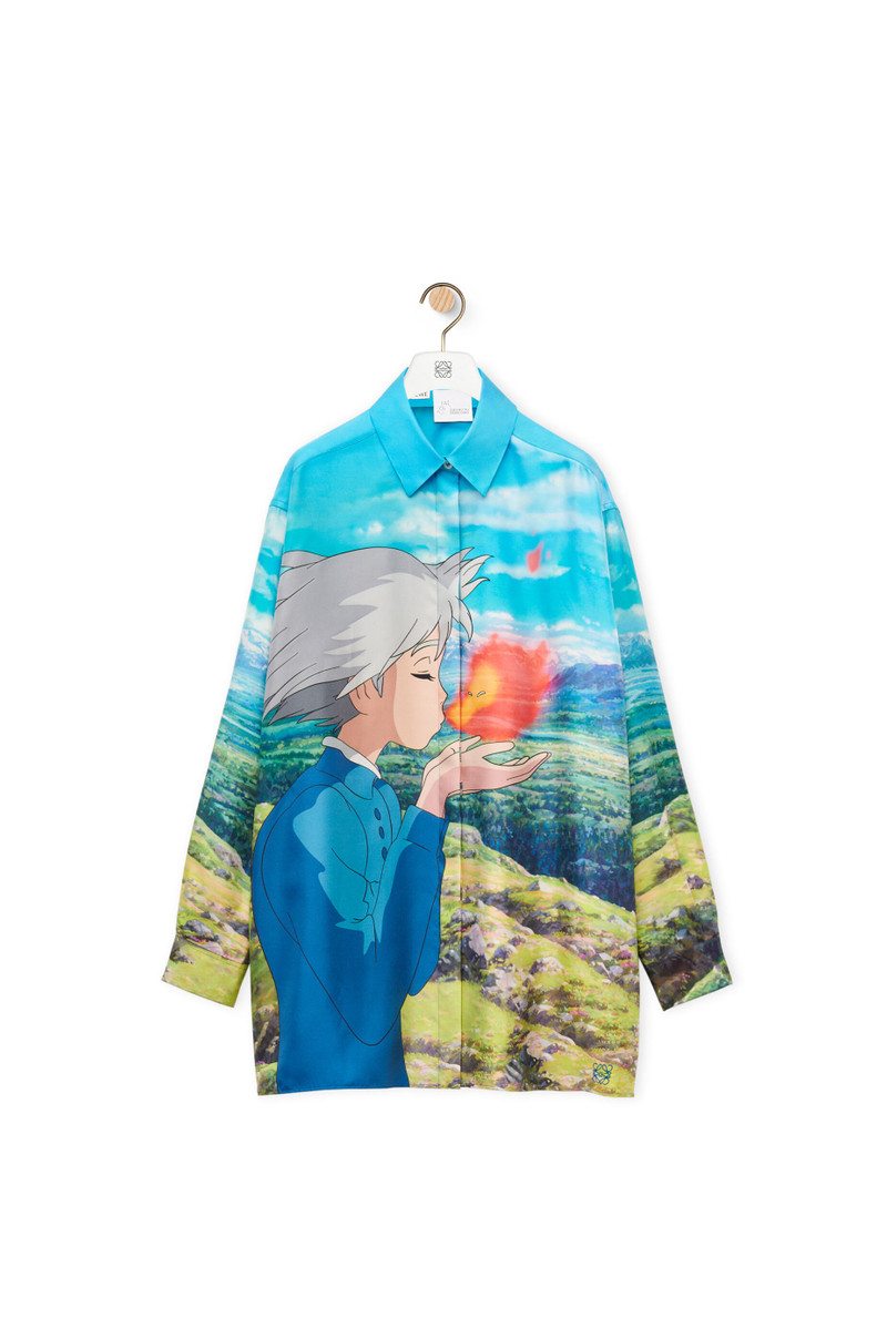 Calcifer shirt in silk 1