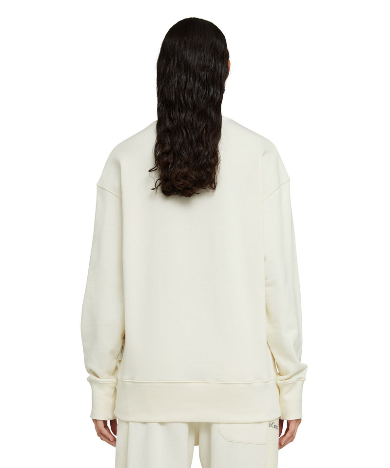 Organic cotton crewneck sweatshirt from the MSGM Fantastic Green Capsule 5