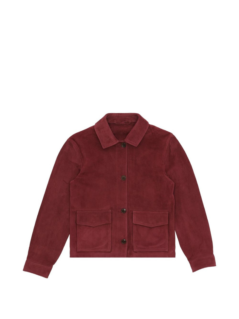 suede button jacket 1