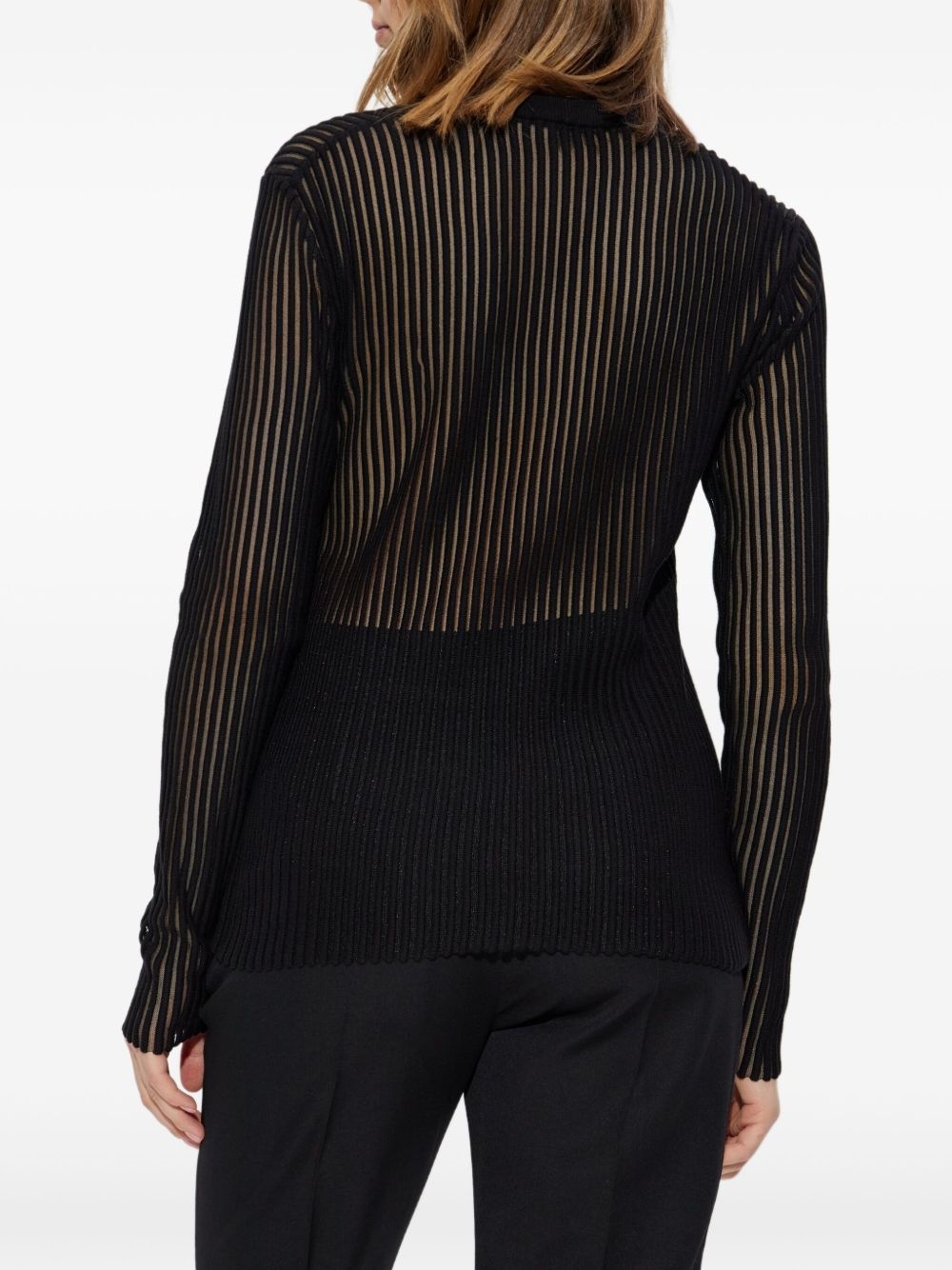 ribbed long-sleeve top - 4