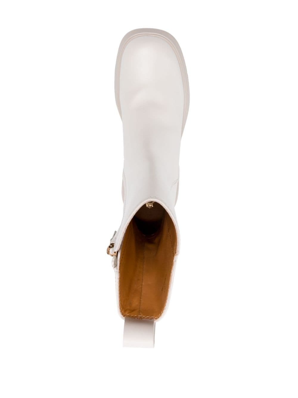 zip-up leather boots - 4