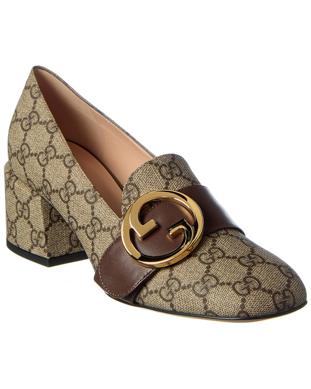 Gucci Blondie GG Supreme Canvas & Leather Pump - 1