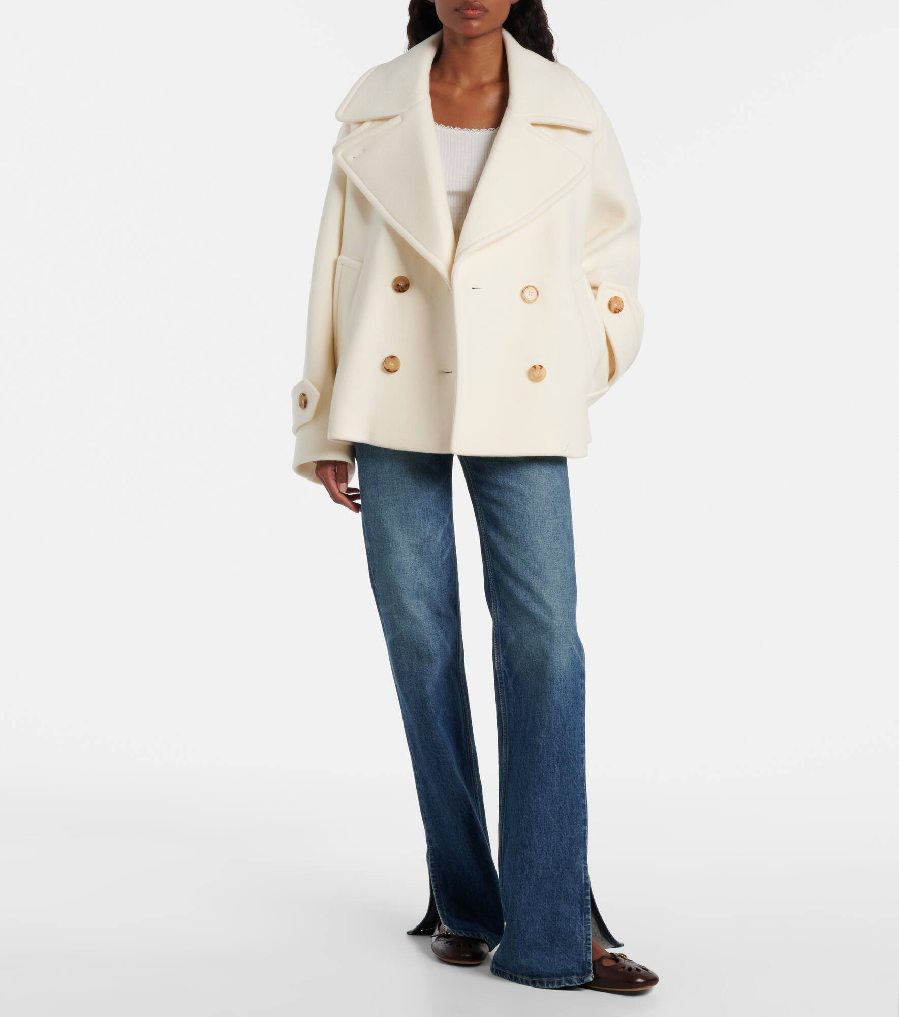Oversized wool-blend coat - 7