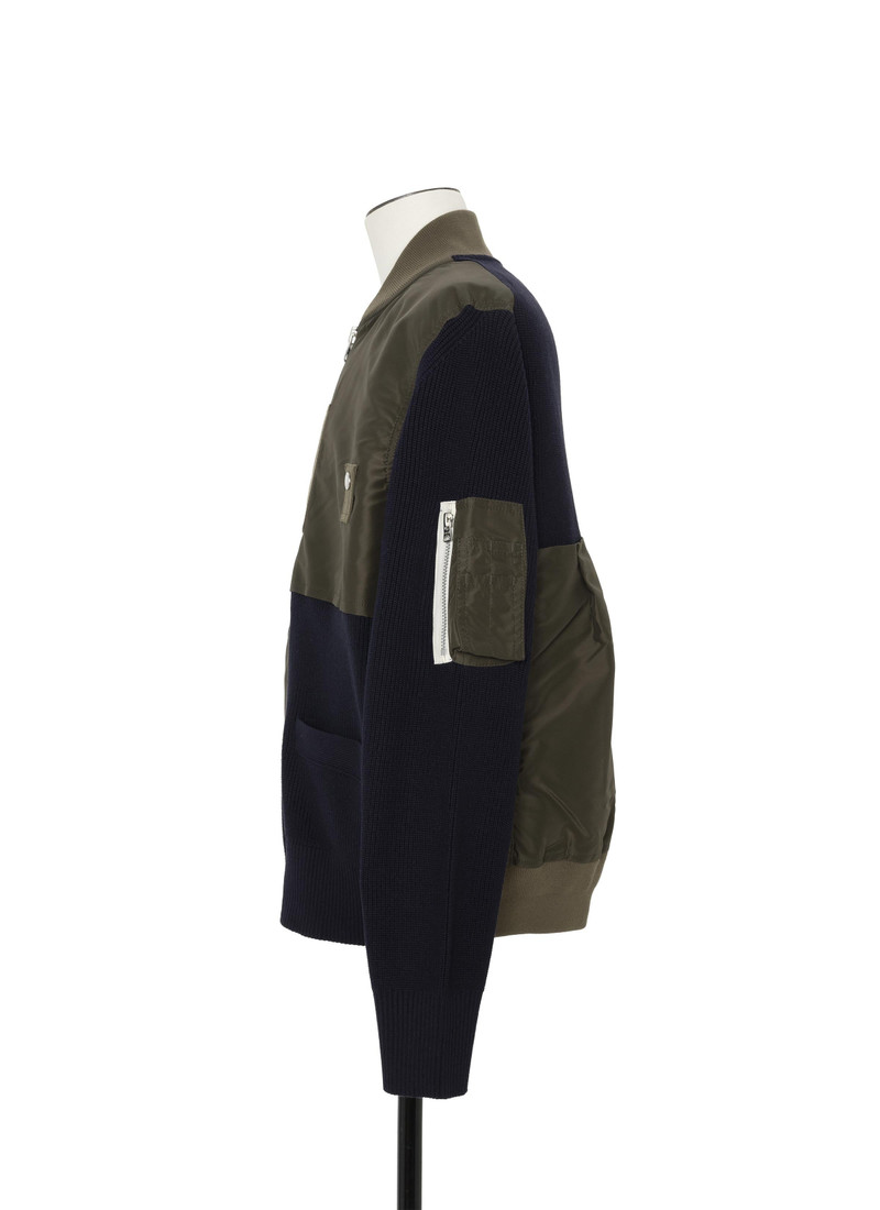 Nylon Twill x Knit Blouson 3