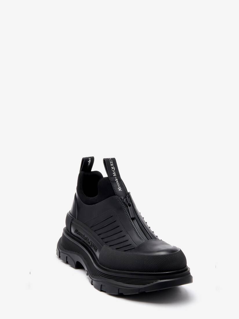 Men's Tread Slick Moto Shoe in Black - 4