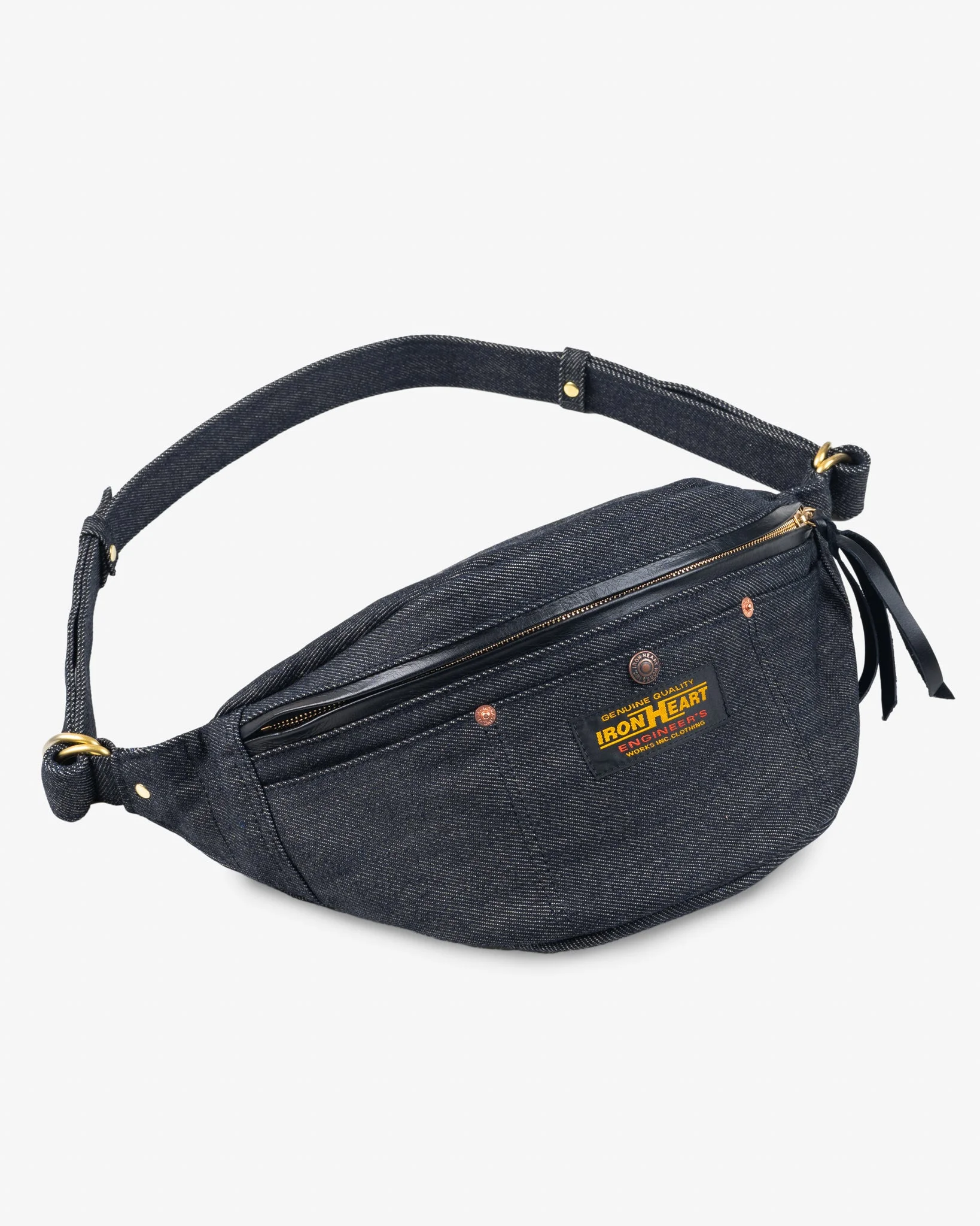 21OZ SELVEDGE DENIM WAIST BAG - INDIGO - 1
