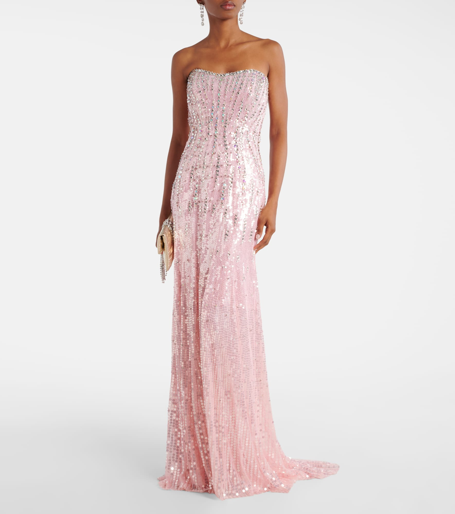 Sarai embellished bustier gown - 2