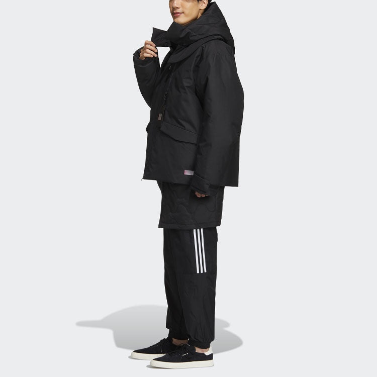 adidas originals Premium Jkt 2 Detachable Multiple Pockets Casual Sports Stay Warm Down Jacket Black - 8