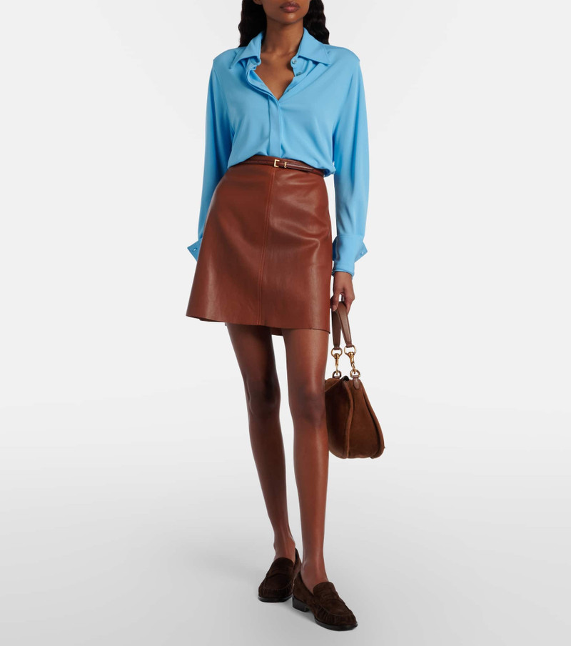 STOULS Lucie 22 leather miniskirt outlook