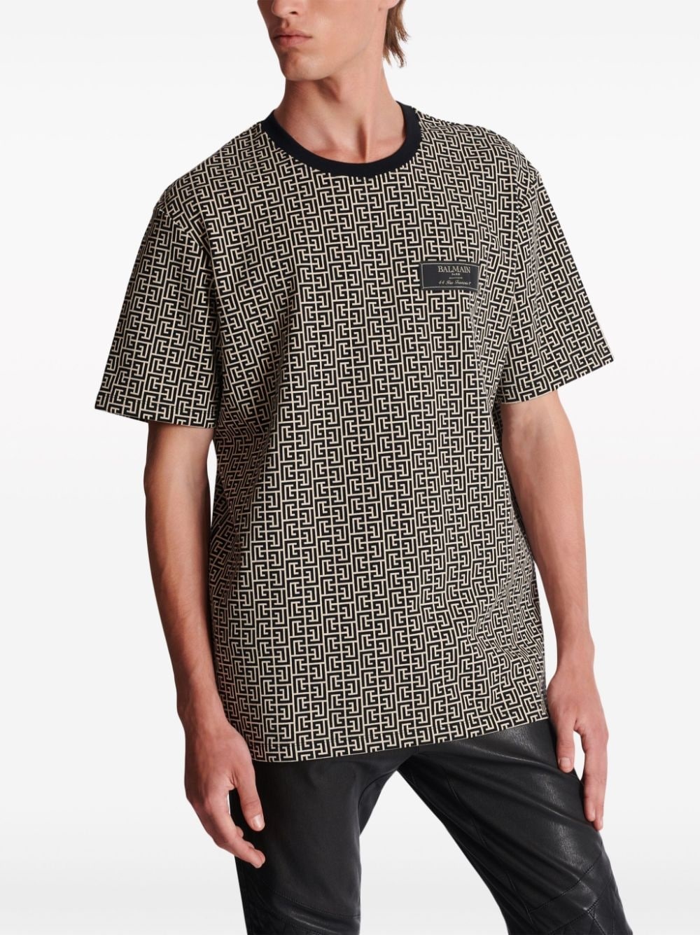 monogram-jacquard T-shirt - 6