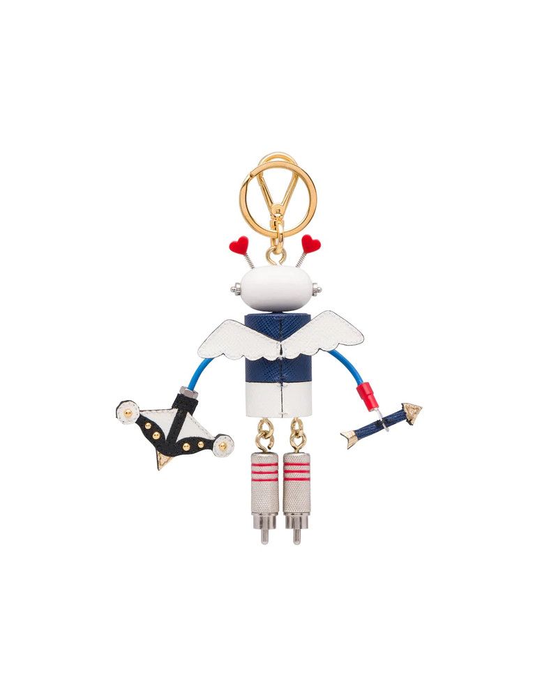 Prada Cupido Saffiano Leather Keychain Trick outlook