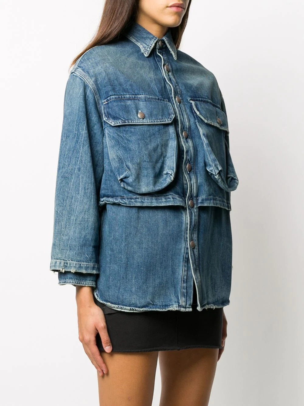 Alice layered denim jacket - 3