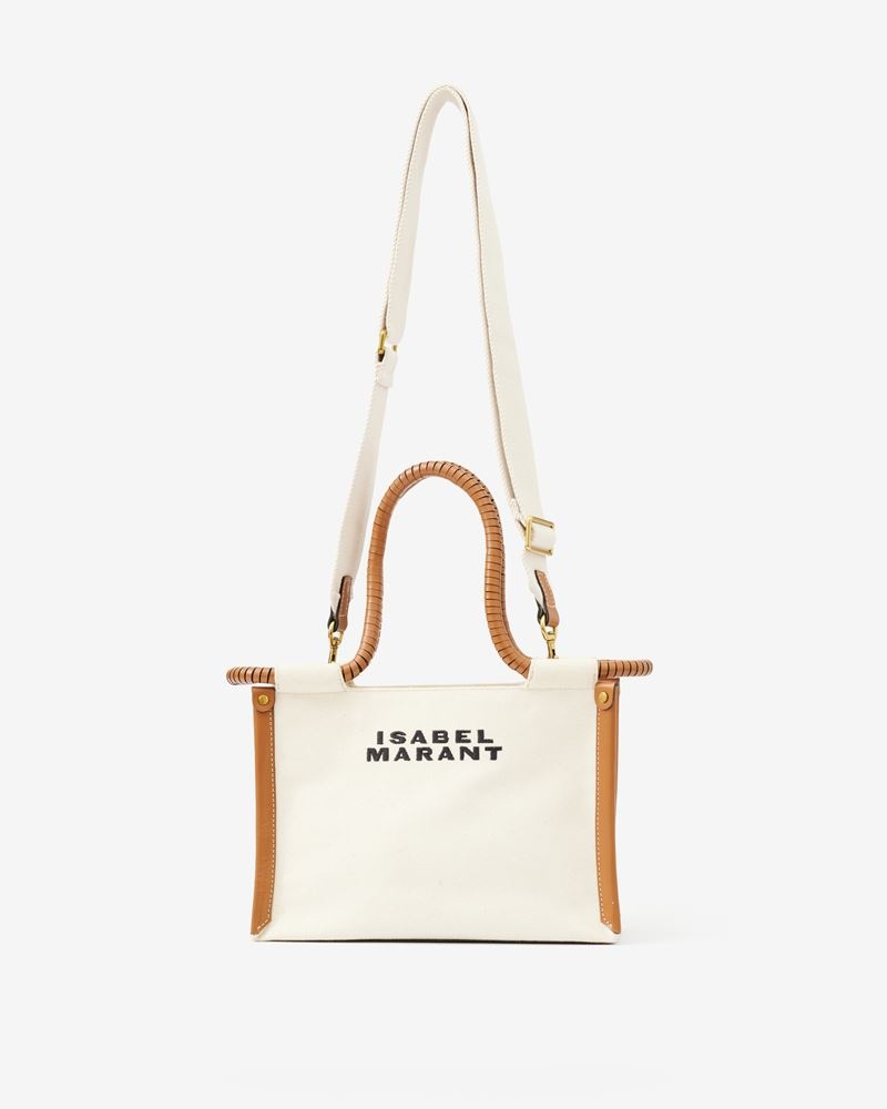 Isabel Marant Sand canvas Toledo mini shopping bag