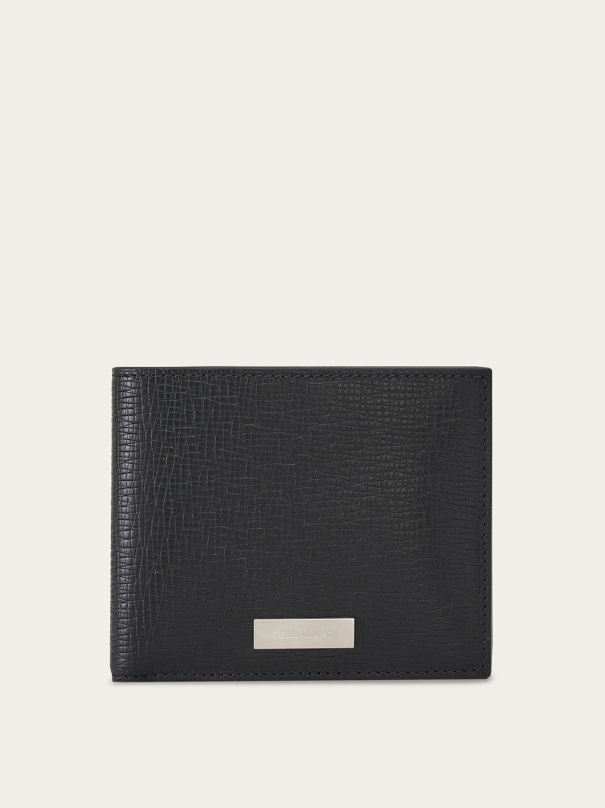 Wallet with custom metal plate - 1