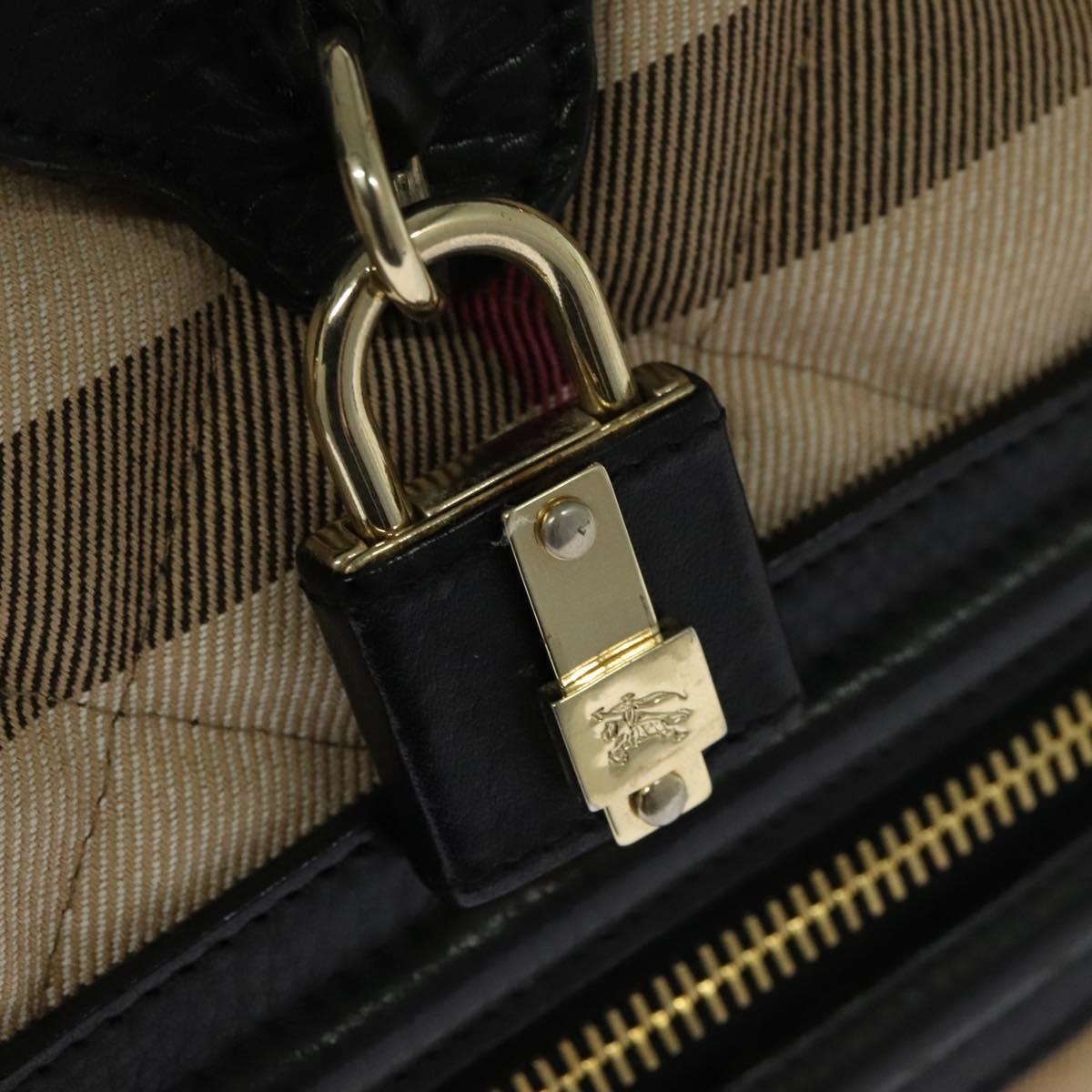 Burberry Nova Check Hand Bag Canvas Beige - 9