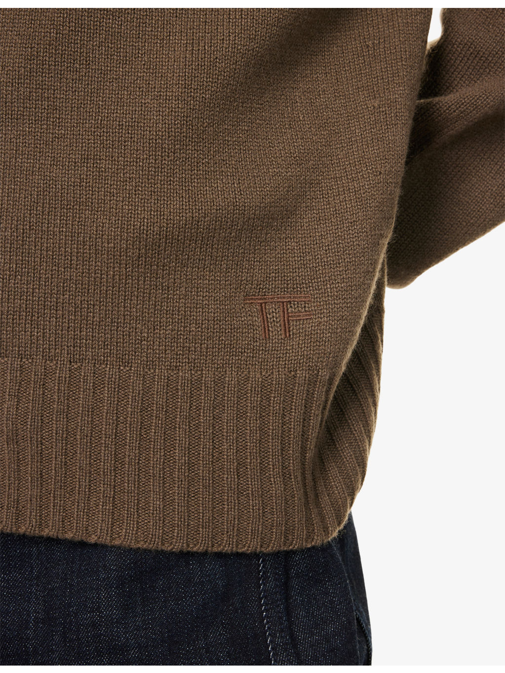 Relaxed-Fit Ribbed Cashmere-Knit Hoody - 5