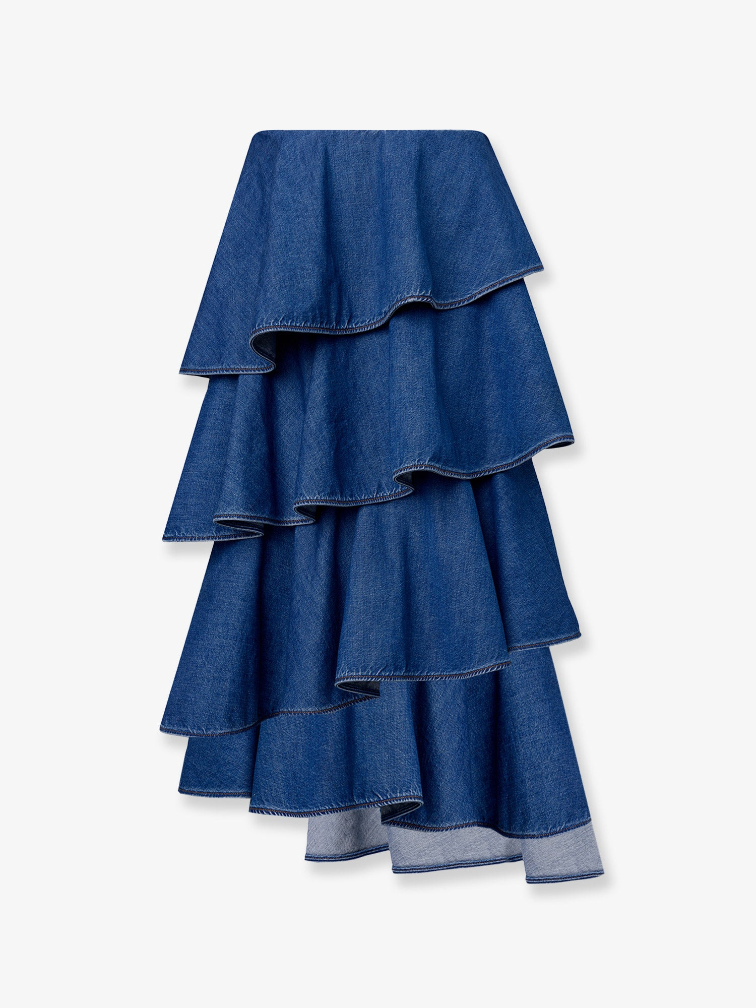 Spiral Denim Skirt - 2