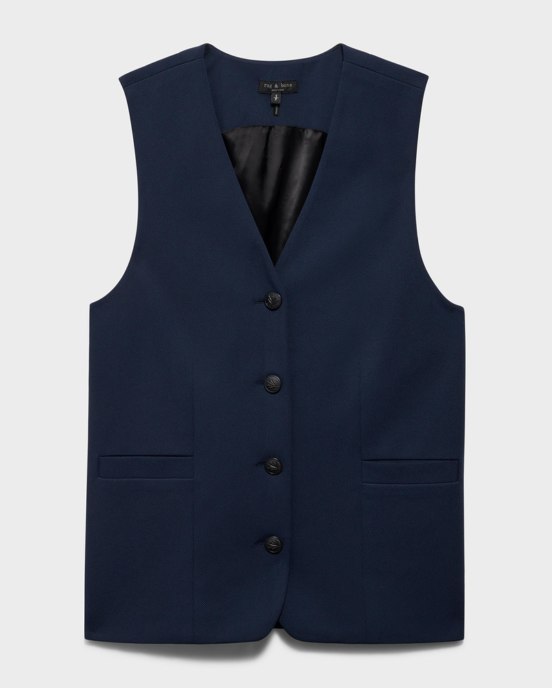 rag & bone Charlotte Stretch Vest outlook