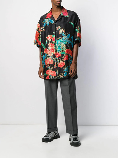 GUCCI floral print oversized shirt outlook