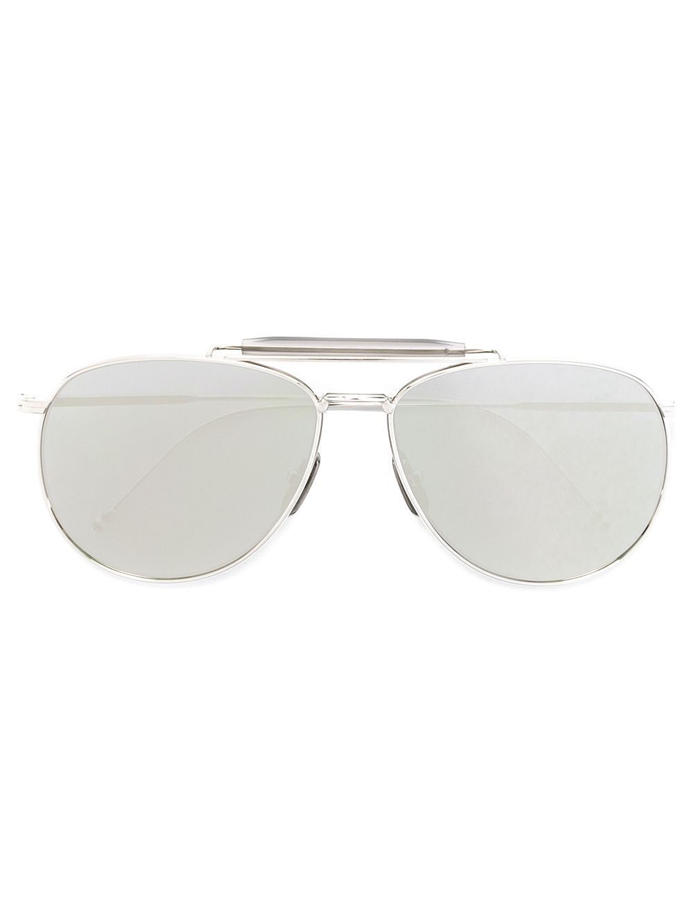 Silver Aviator Sunglasses - 1