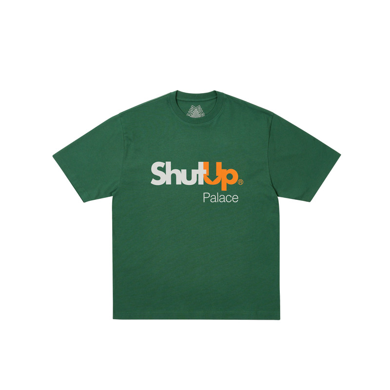 SHUT UP T-SHIRT RACEY GREEN 1