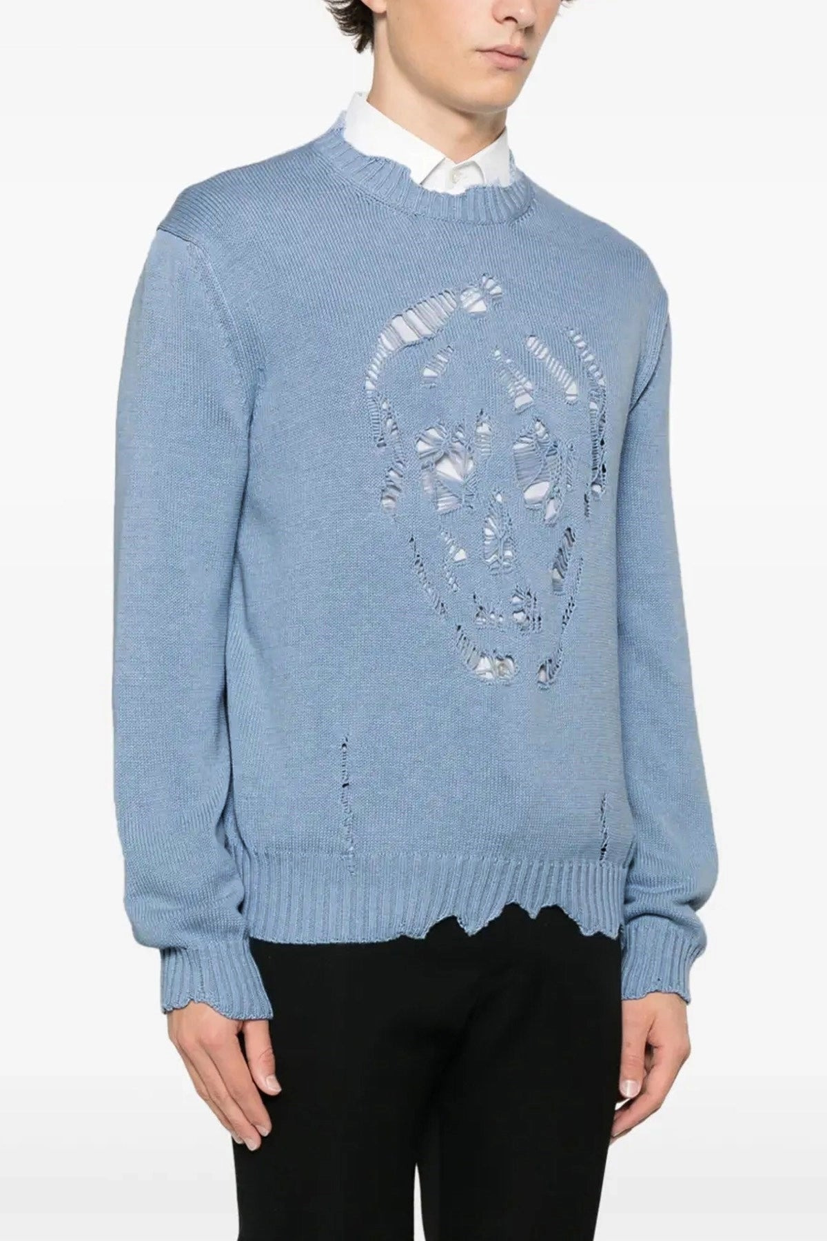 Mcqueen Men Skull Sweater - 2