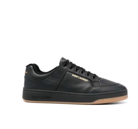 Saint Laurent low-top sneakers in perforated leather - 1