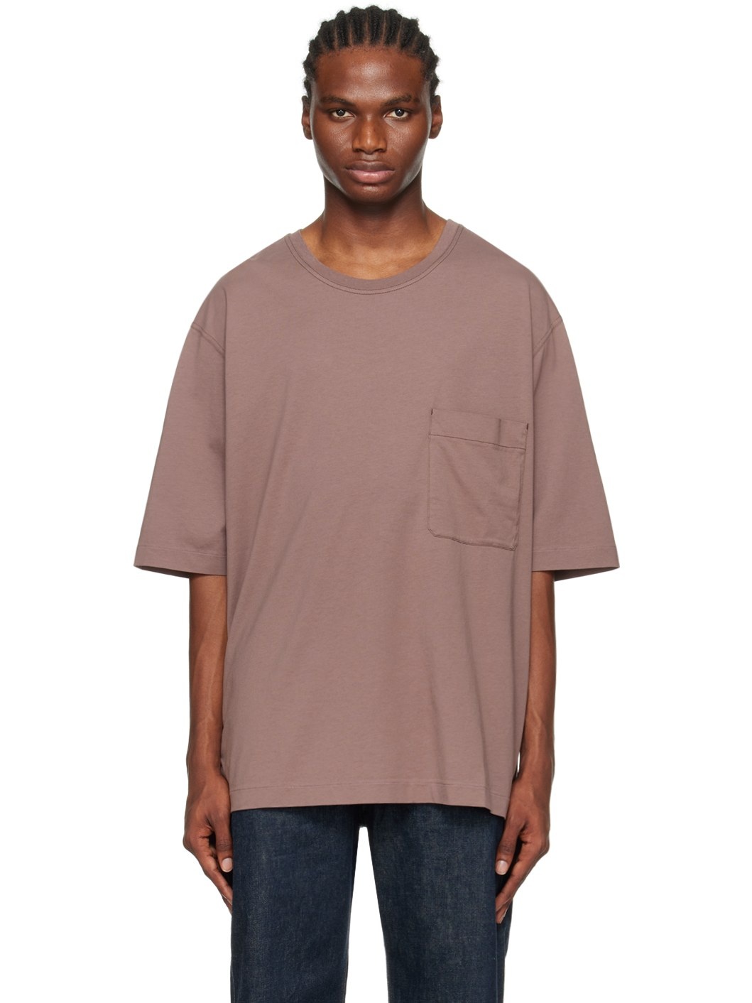 chest patch-pocket cotton T-shirt, Lemaire