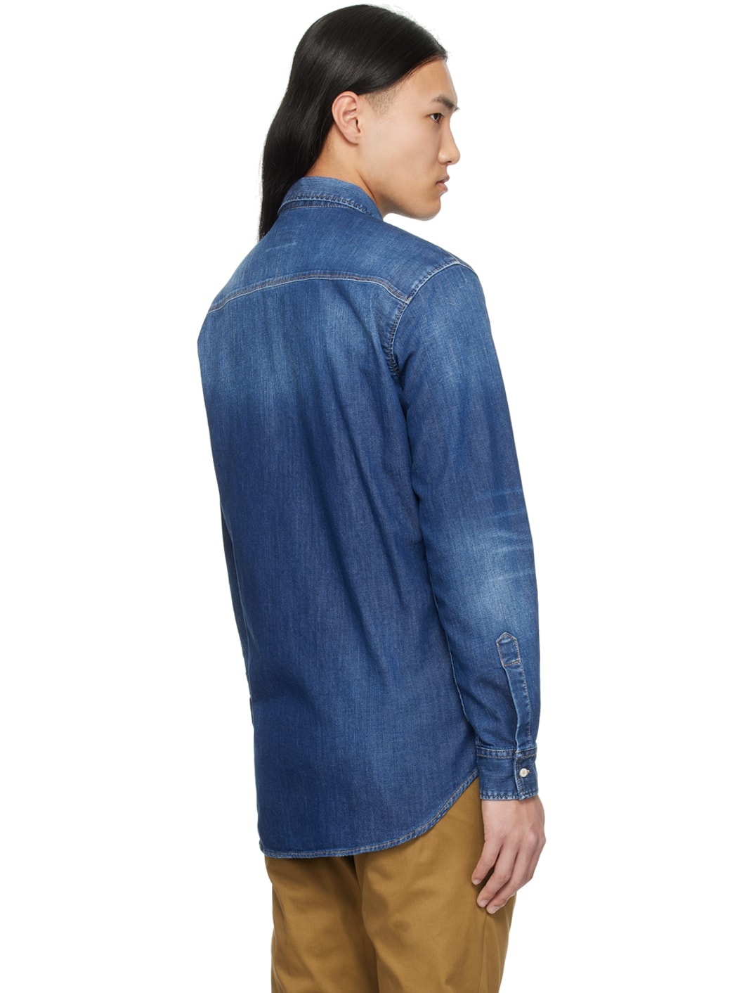 Navy Relax Dan Denim Shirt - 3