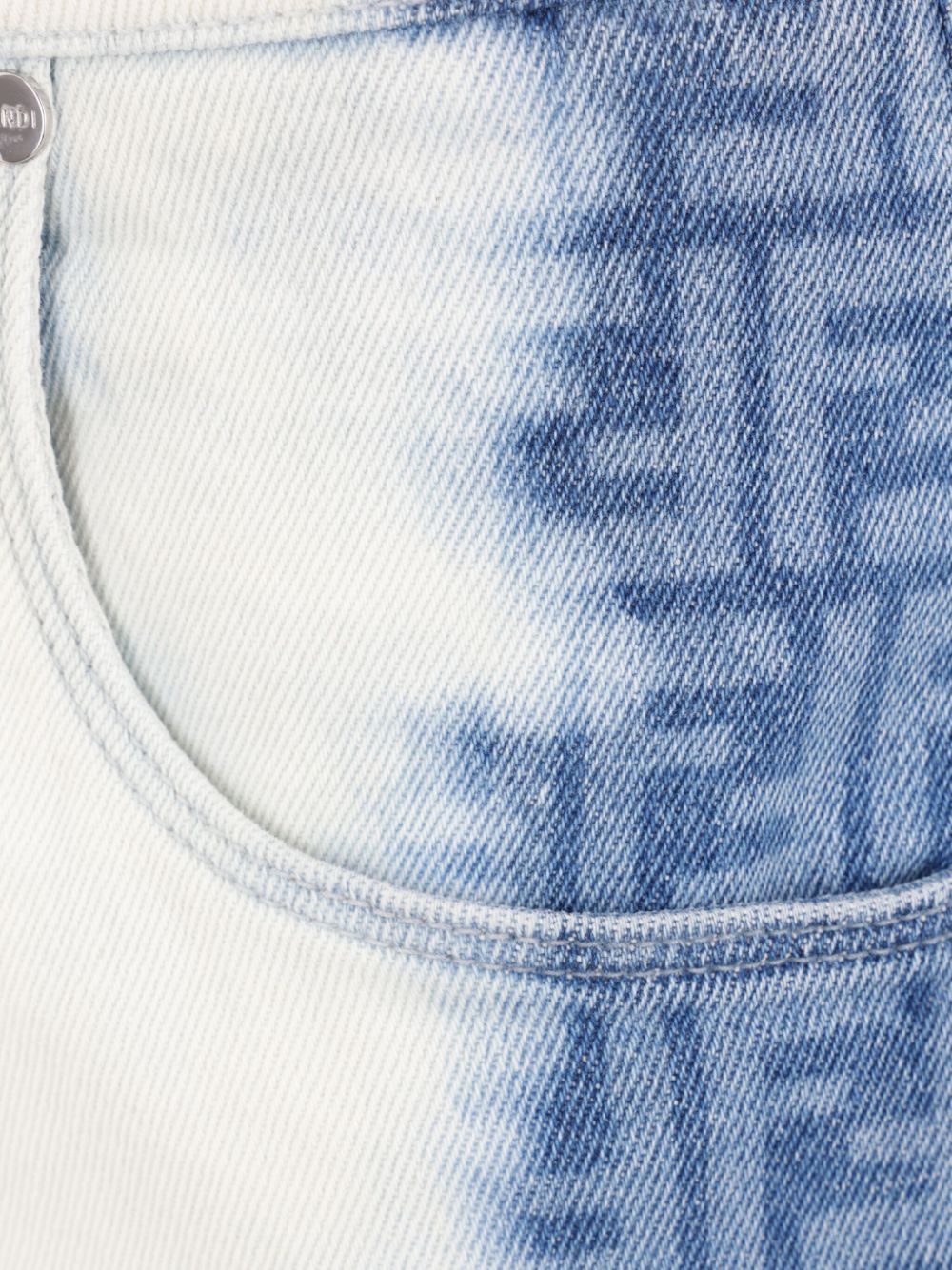 bleached denim shorts - 4