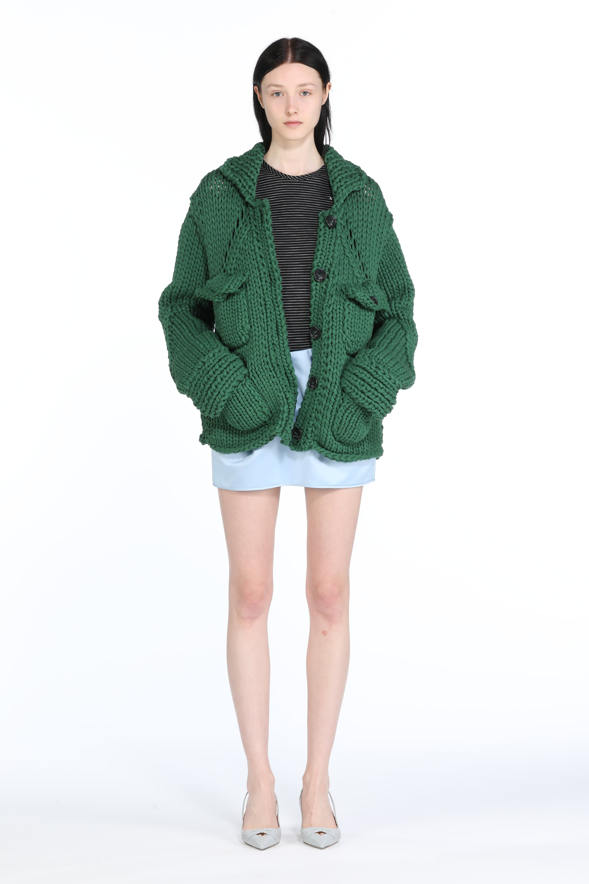 CHUNKY-KNIT CARDIGAN - 4