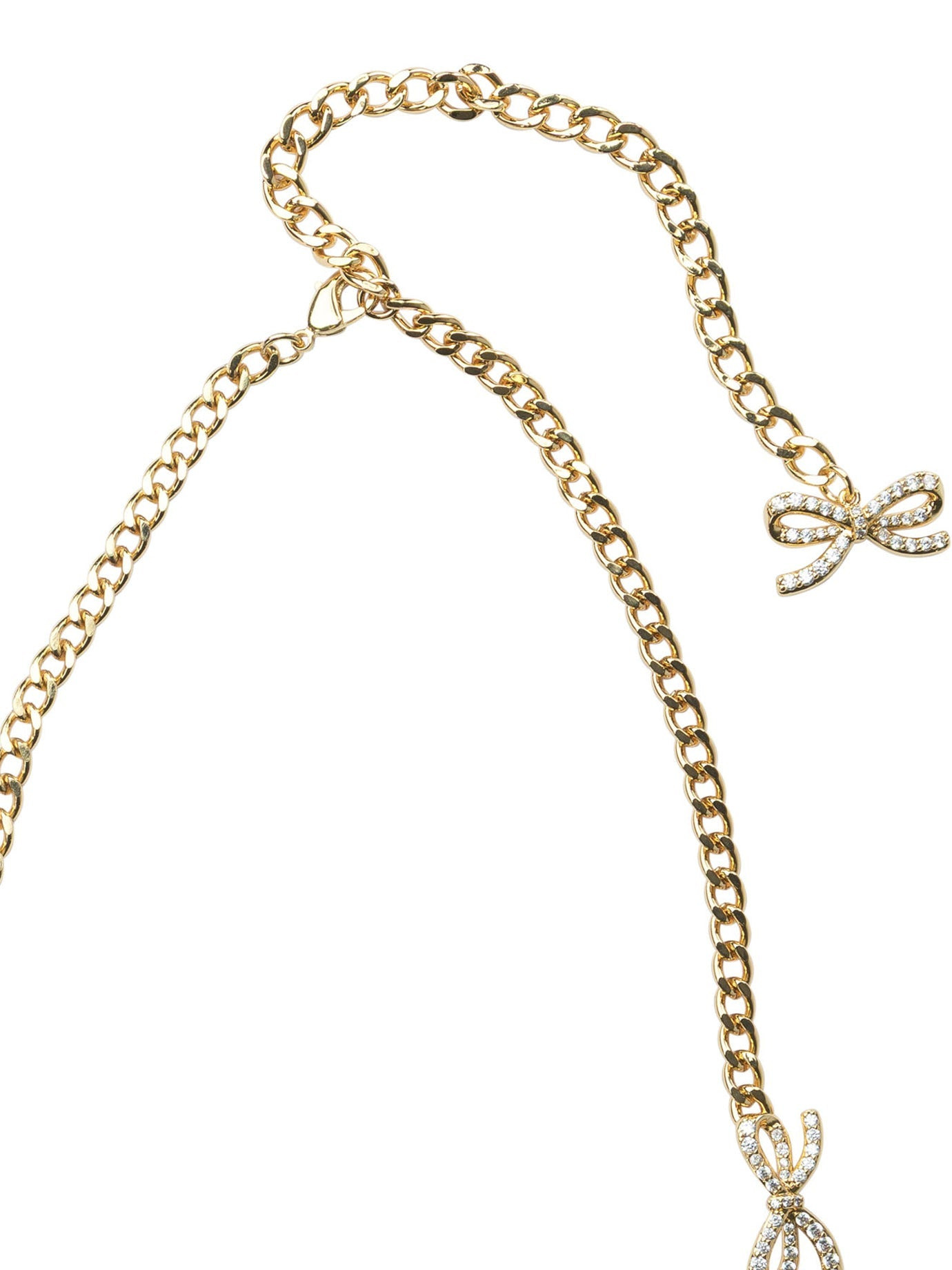 Self-Portrait Women Necklace With Bows With Crystals - 2