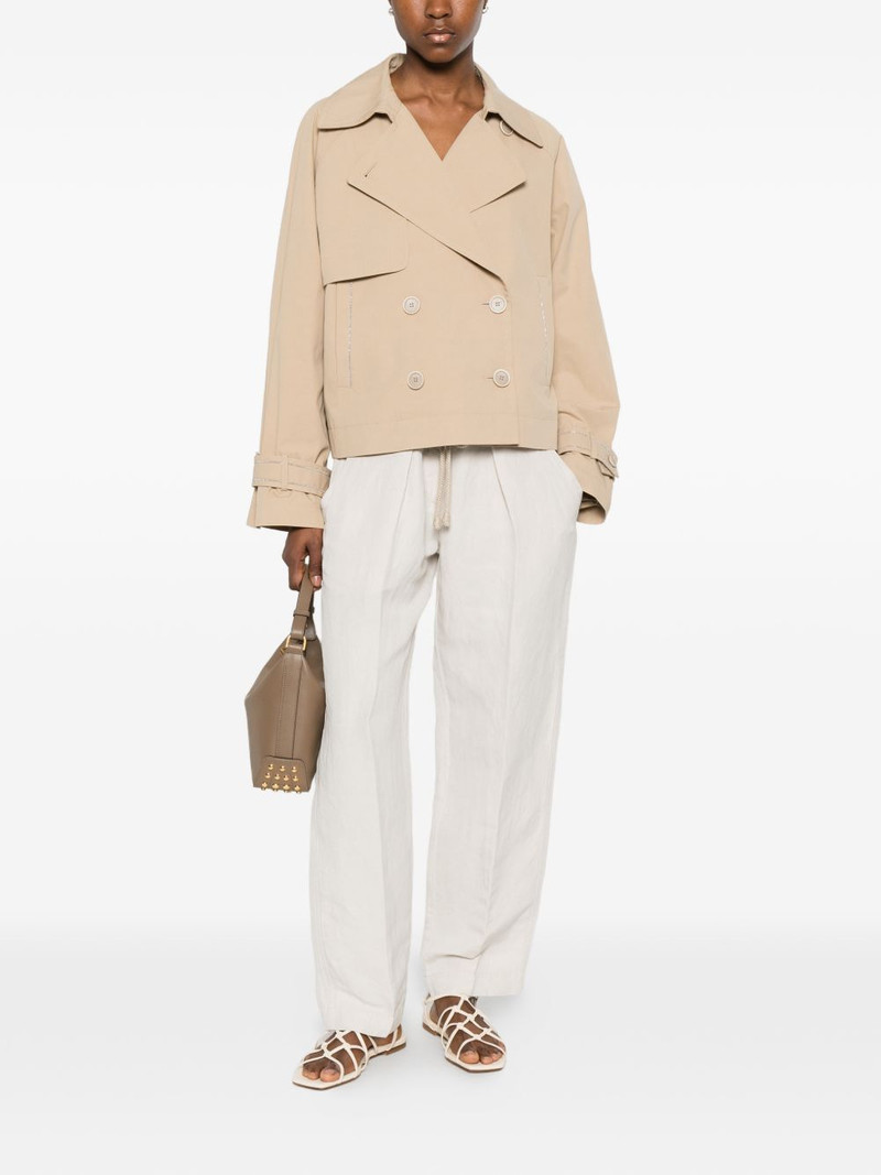 PESERICO double-breasted cropped jacket outlook