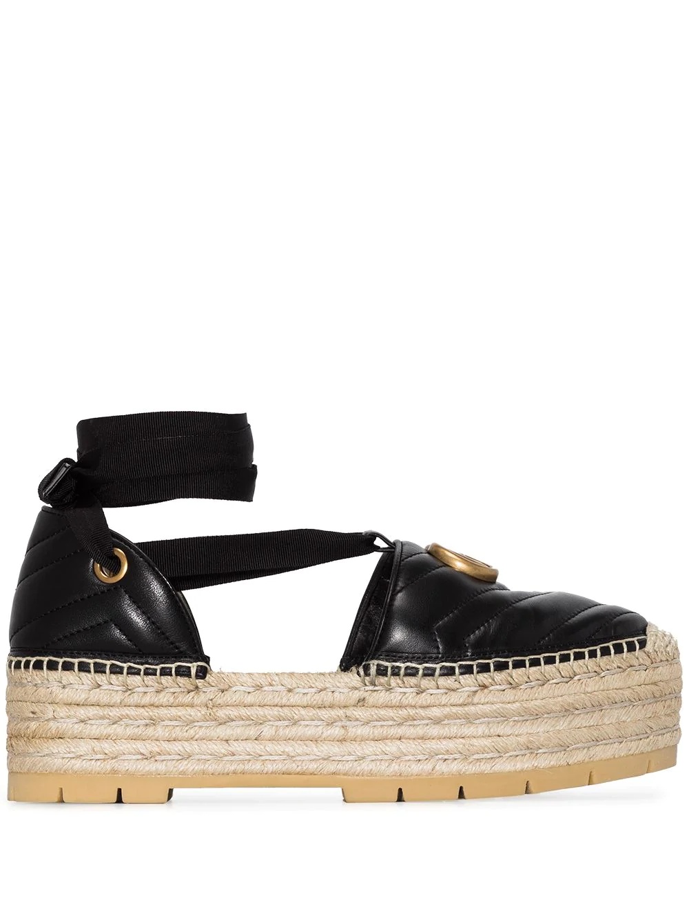 Pilar Double G platform espadrilles - 1