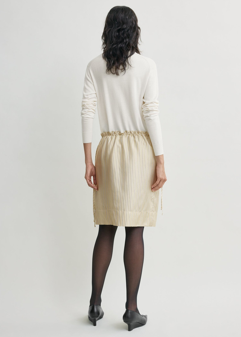 Striped mini skirt beige/brown 4