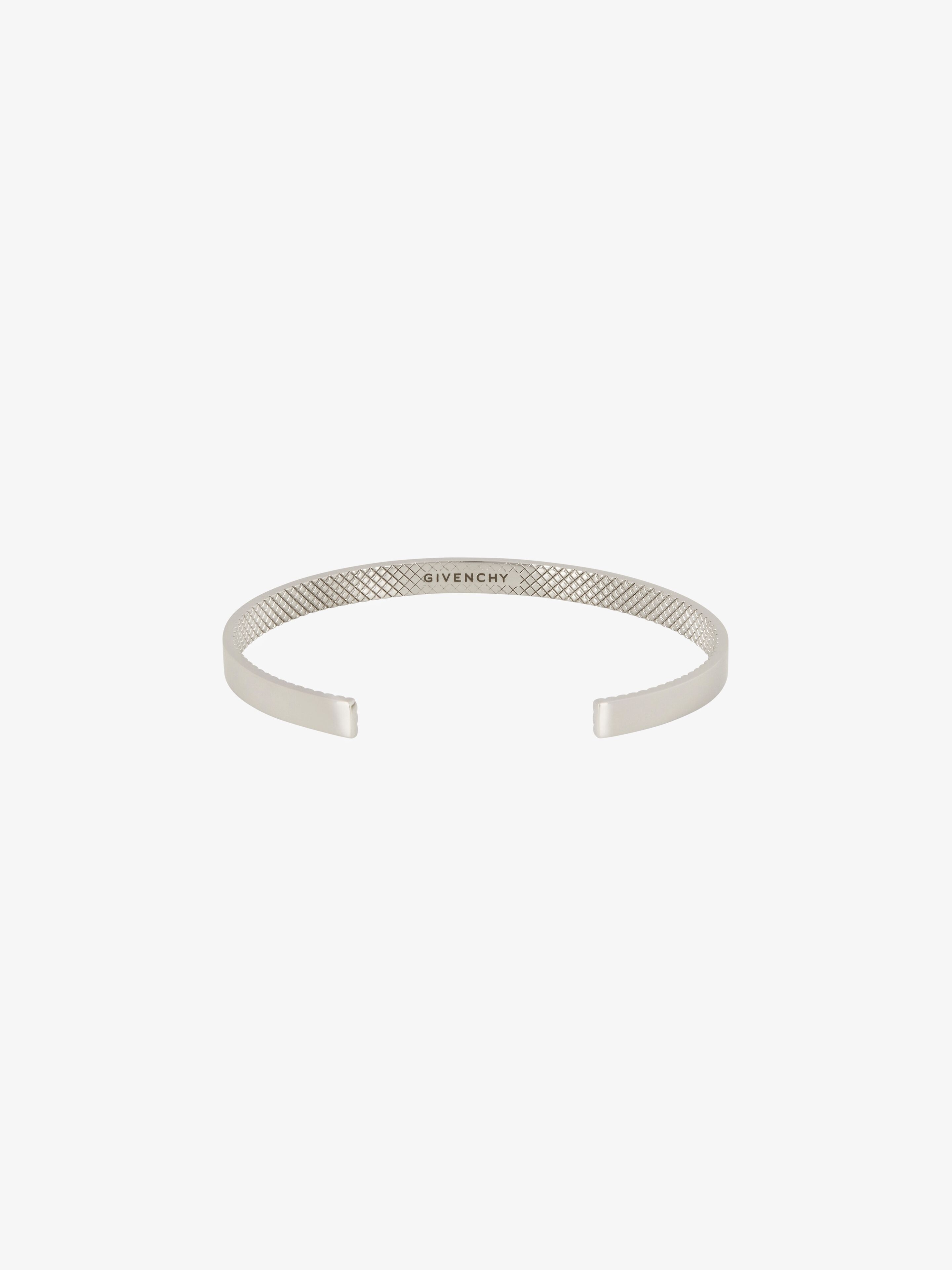 GIVENCHY CUFF BRACELET IN SILVER METAL - 4