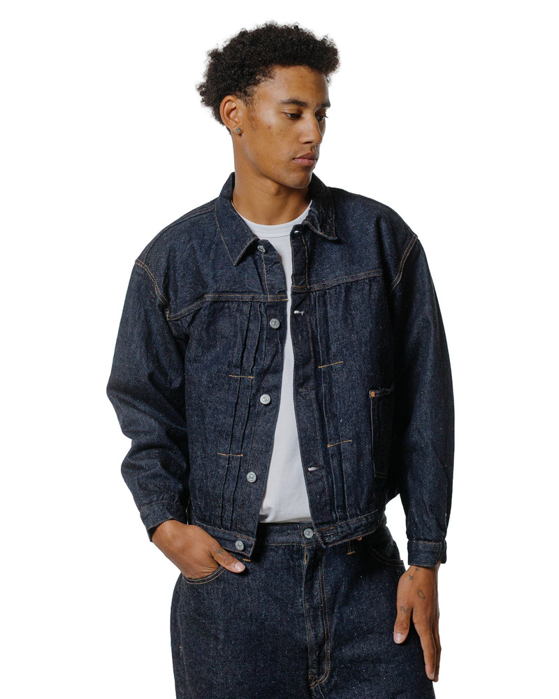 KAPTAIN SUNSHINE Denim Tracker 1P Jacket Indigo outlook