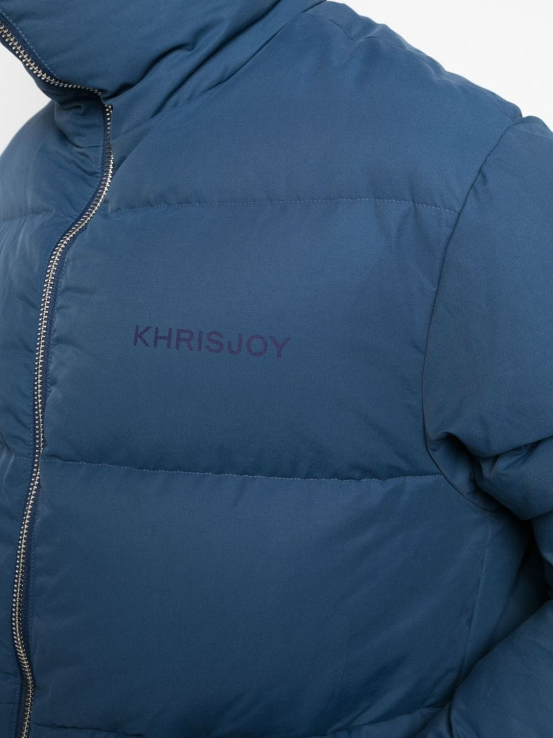 logo-print padded jacket 5