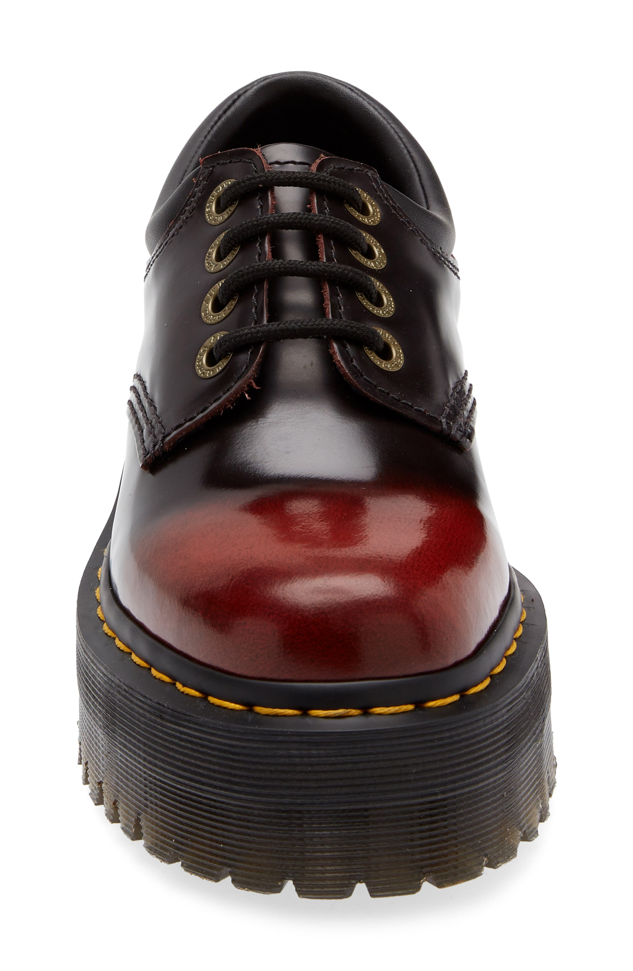 Dr. Martens 8053 Quad Platform Derby in Cherry Red at Nordstrom - 4