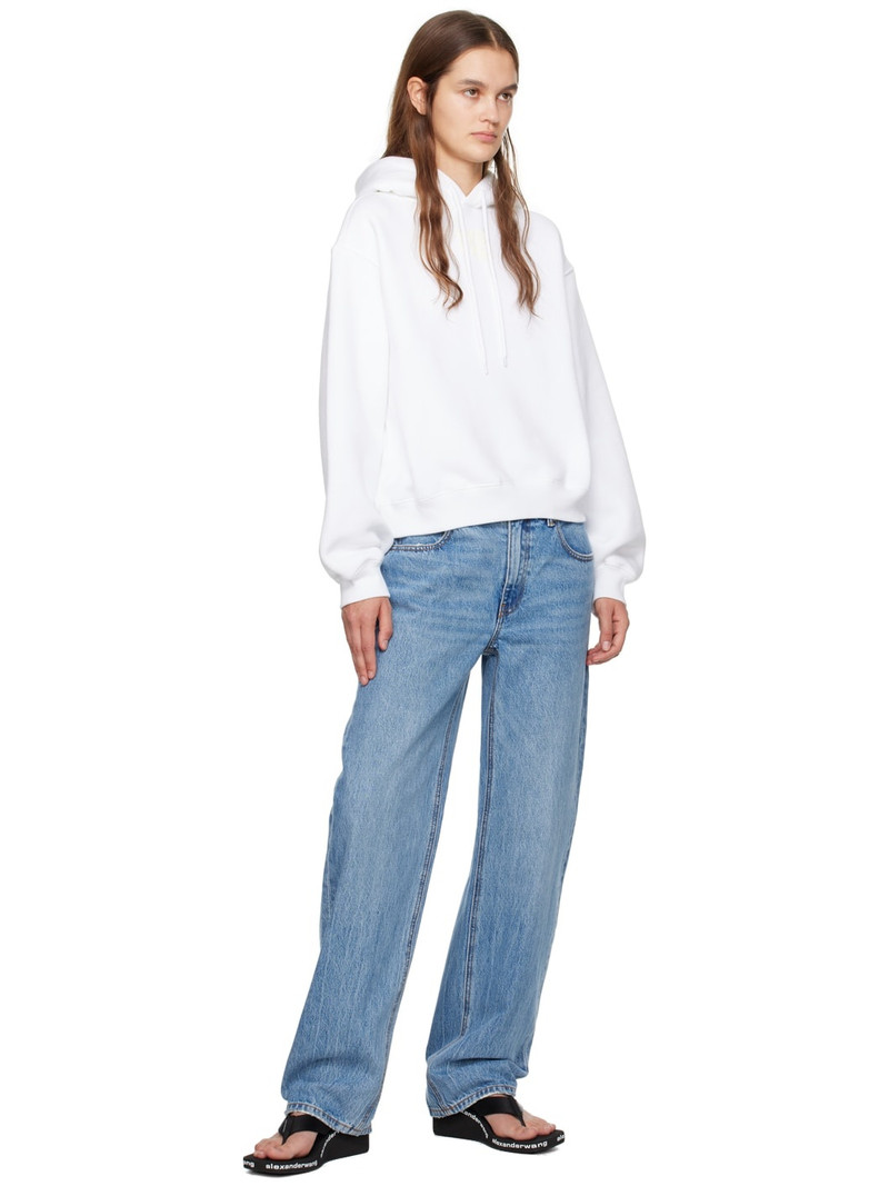 alexanderwang.t White Bonded Hoodie outlook