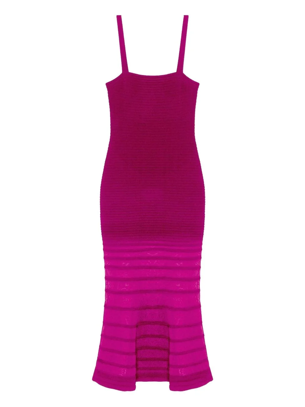 Vallarie ribbed fishtail midi dress - 1