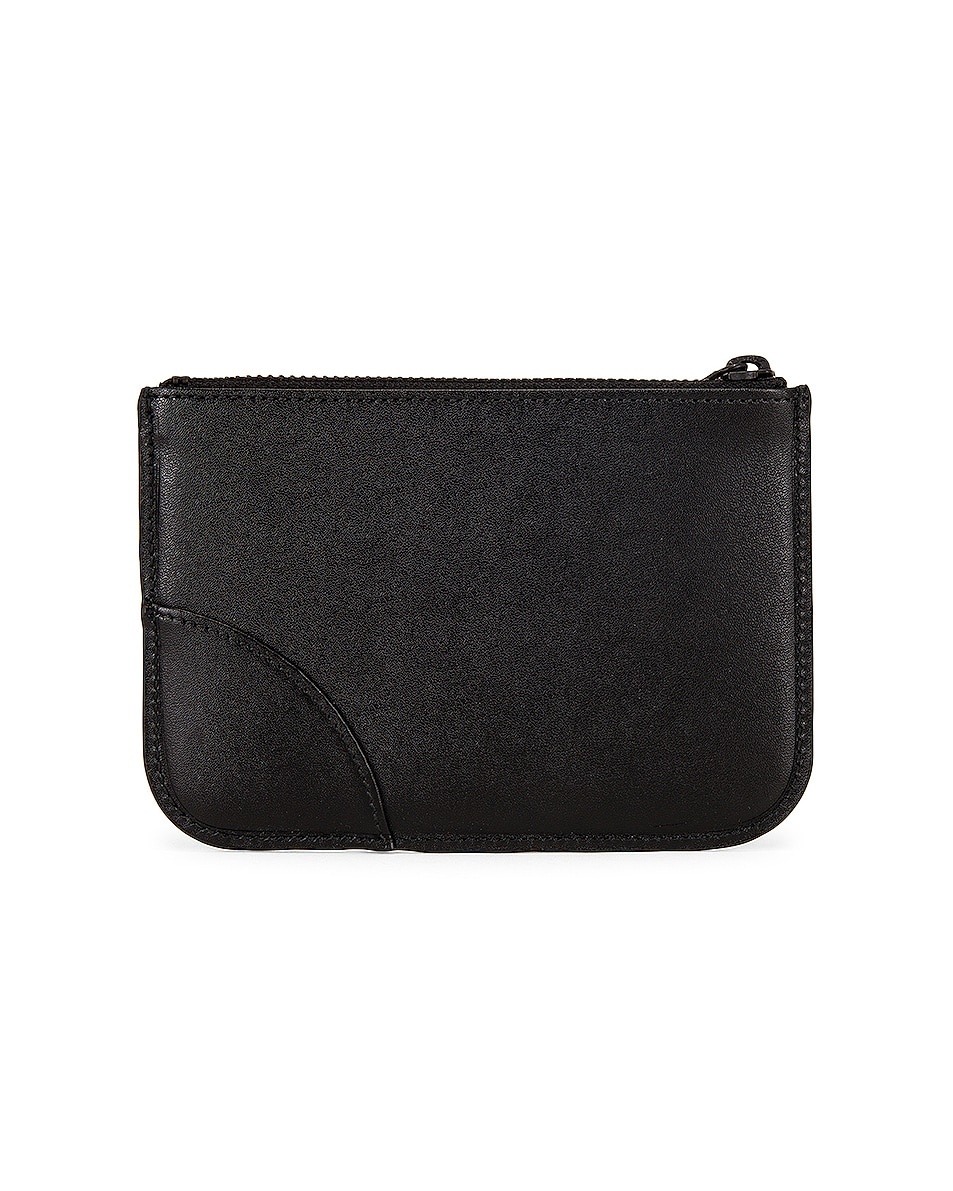 Very Black Leather Zip Wallet - 2