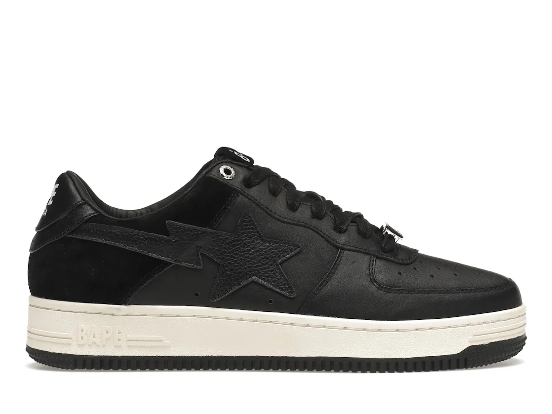 A Bathing Ape Bape Sta Low Suede Heel Black - 1