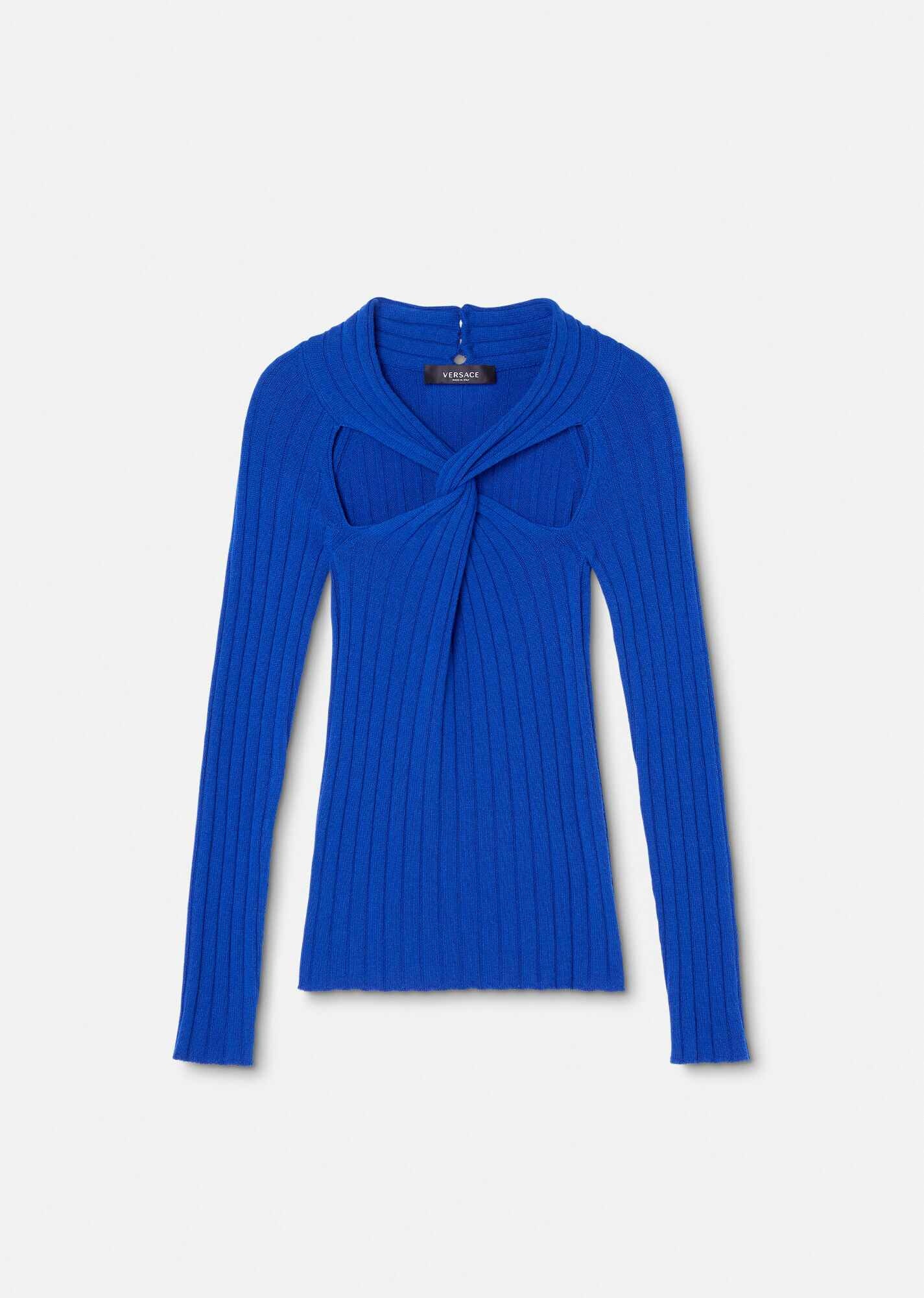 Ribbed Twisted Jumper - 1