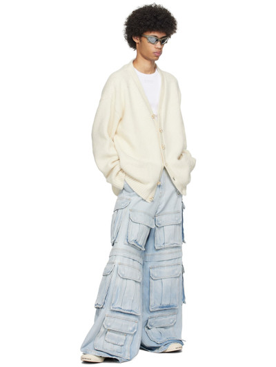 VETEMENTS Off-White Fancy Button Cardigan outlook