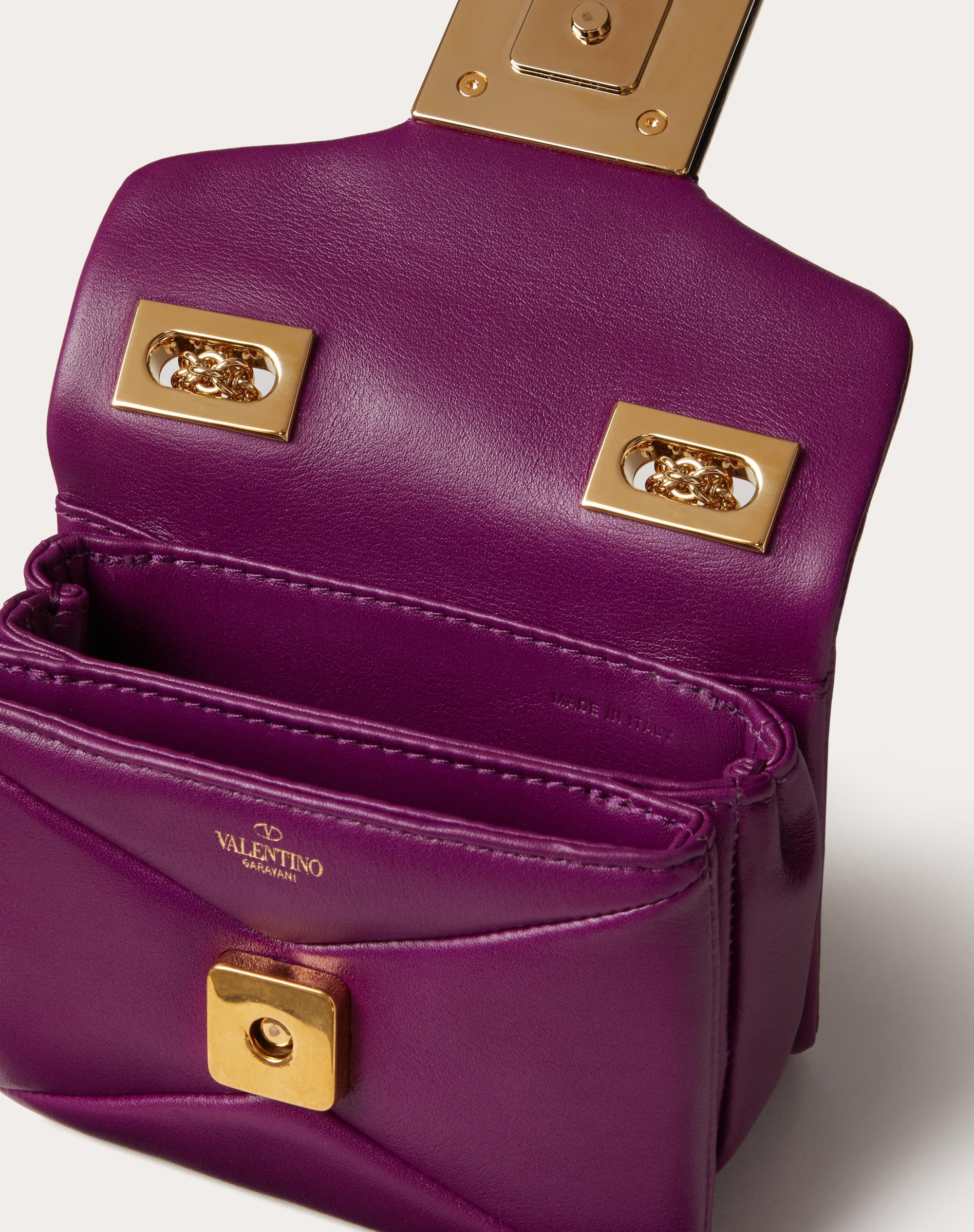 MICRO ONE STUD NAPPA AND CRYSTAL STUD HANDBAG - 7
