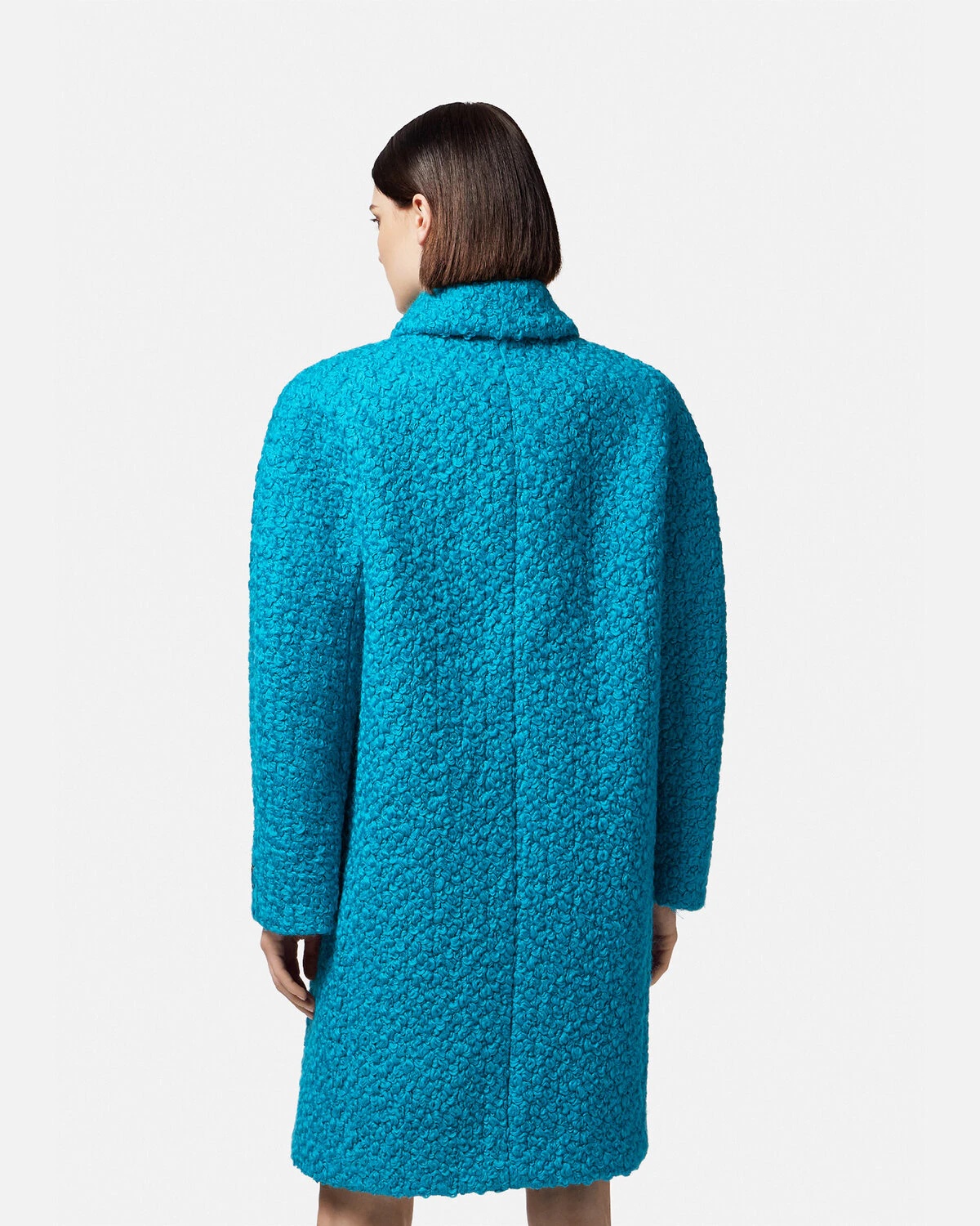 Rounded Wool Bouclé Coat - 4